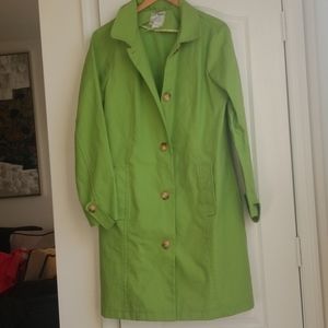 Green Rain Coat